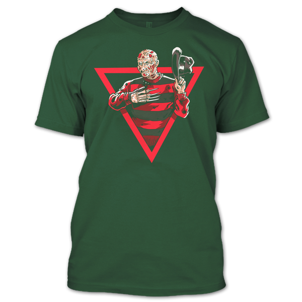 A black t-shirt with the shopify logo