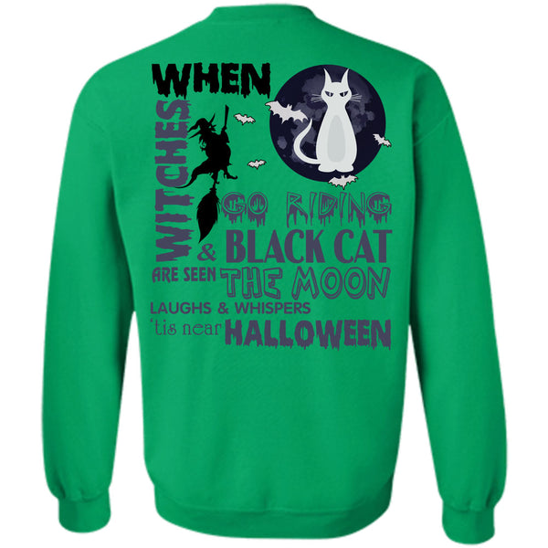 I Love You Pumpkin T Shirt, Go Riding And Black Cat Are Seen The Moon Sweatshirt