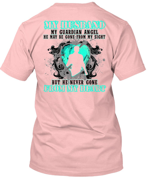 My Husband My Guardian Angel T Shirt, I Love Husband T Shirt