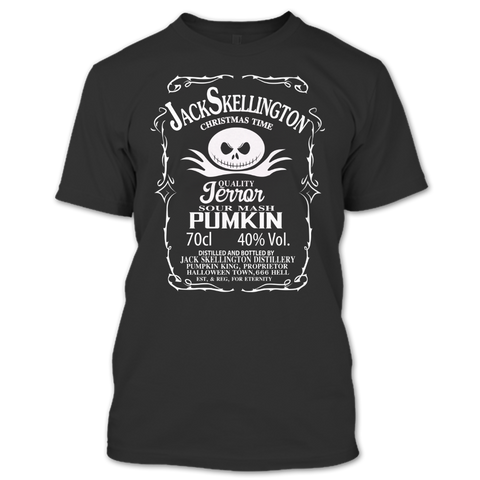 A black t-shirt with the shopify logo