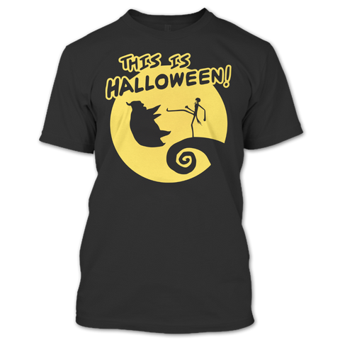 A black t-shirt with the shopify logo