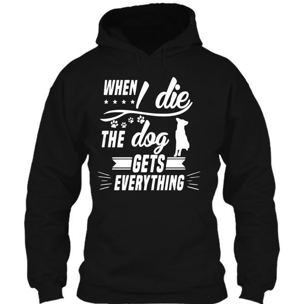 A black t-shirt with the shopify logo