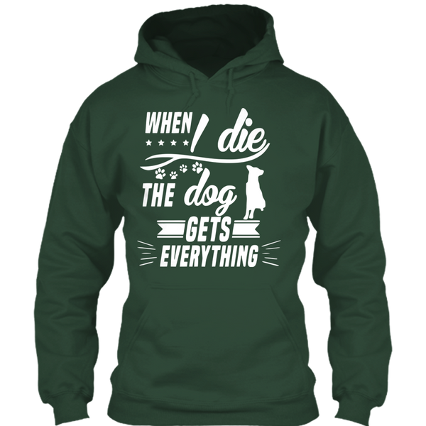 A black t-shirt with the shopify logo