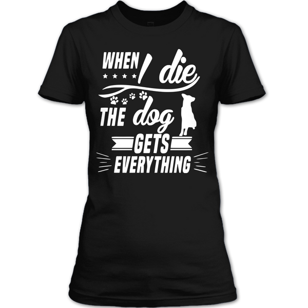 A black t-shirt with the shopify logo