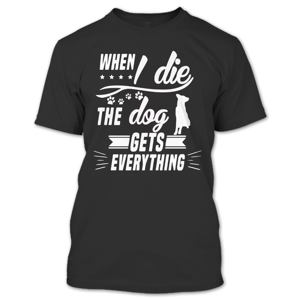 A black t-shirt with the shopify logo