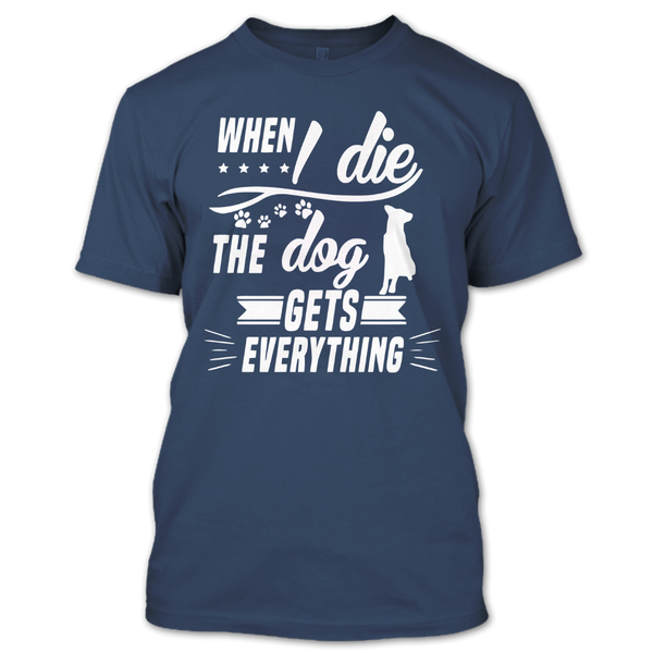 A black t-shirt with the shopify logo