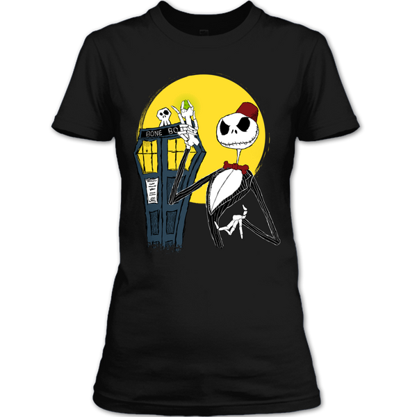 A black t-shirt with the shopify logo