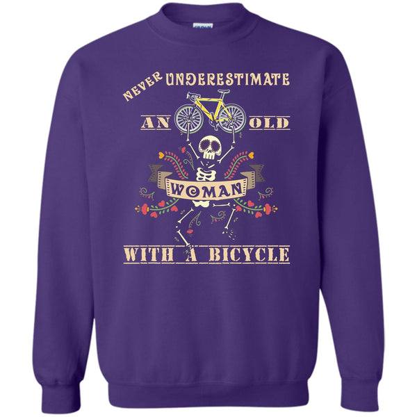An Old Man With A Bicycle T Shirt, Coolest Biker Sweatshirt