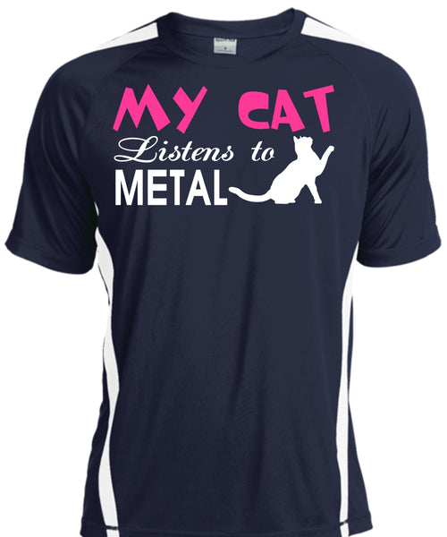 My Cat Listens To Metal T Shirt, My Pets T Shirt, I Love My Cat T Shirt