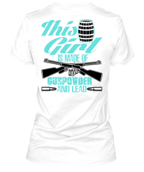 This Girl Is Made Of Gunpowder T Shirt, I Love Veteran T Shirt