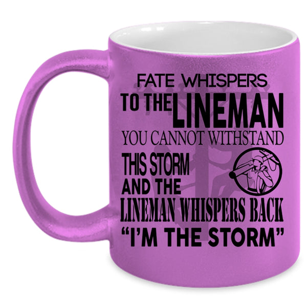 Best Gift For Lineman Coffee Mug, Cool Linemen Accent Mug