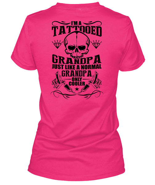 I'm A Tattooed Grandpa T Shirt, I Love Tattoo T Shirt