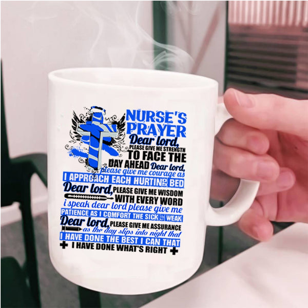 Best Gift For Nurses Coffee Mug, Nurse's Prayer Cup
