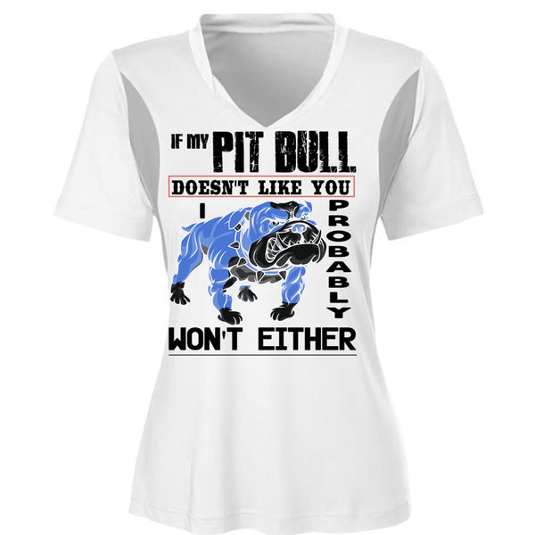 If My Pit Bull Doesn't Like You T Shirt, I Love My Dogs T Shirt, Awesome T-Shirts