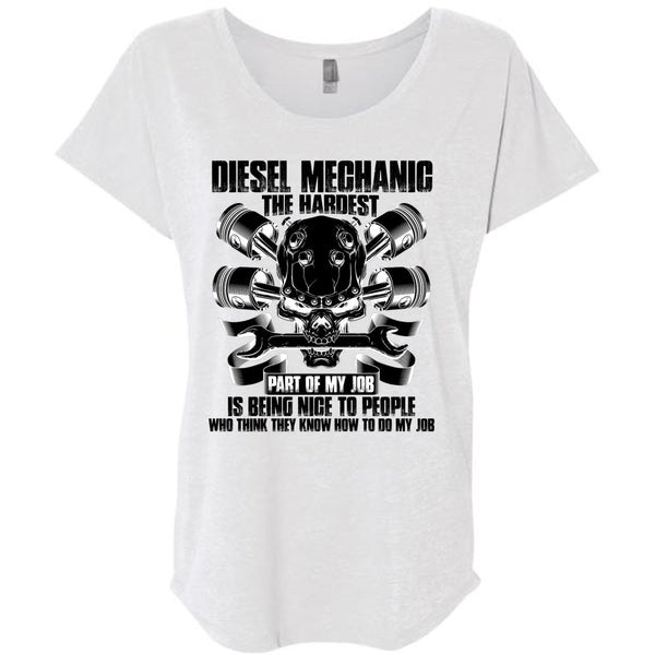 Diesel Mechanic The Hardest T Shirt, I Love Mechanic T Shirt, Awesome T-Shirts