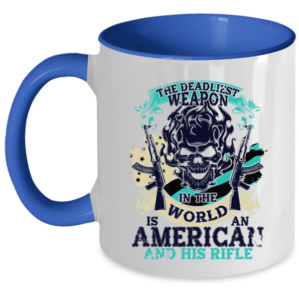 Cool American Flag Coffee Mug, Awesome American Accent Mug