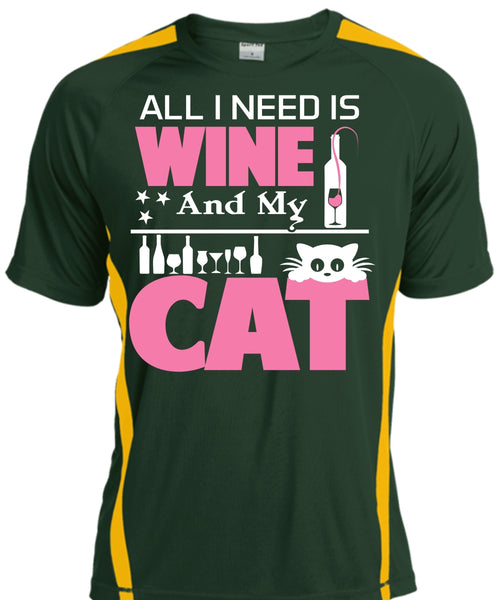All I Need Is Wine And My Cat T Shirt, My Pets T Shirt