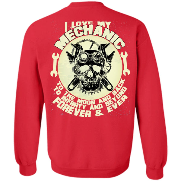 Being A Mechanic T Shirt, Moon And Back Sweatshirt