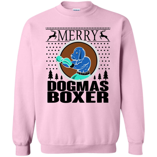 Cool Dog Lover T Shirt, Merry Dogmas Boxer Sweatshirt