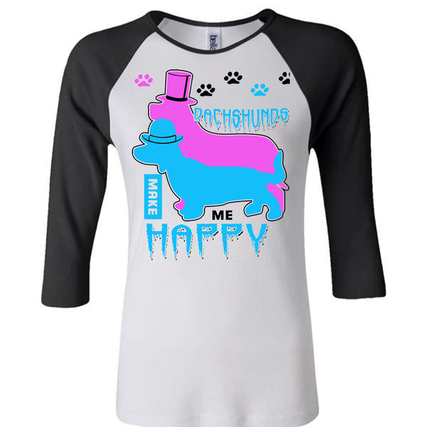 Dachshunds Make Me Happy T Shirt, I Love My Dogs T Shirt, Awesome T-Shirts