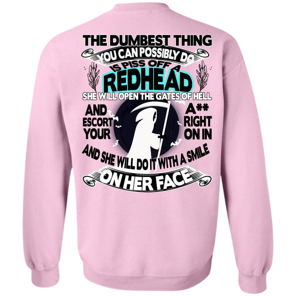 Being A Hair Stylist T Shirt, You Can Possibly Do Is Piss Off A Redhead Sweatshirt