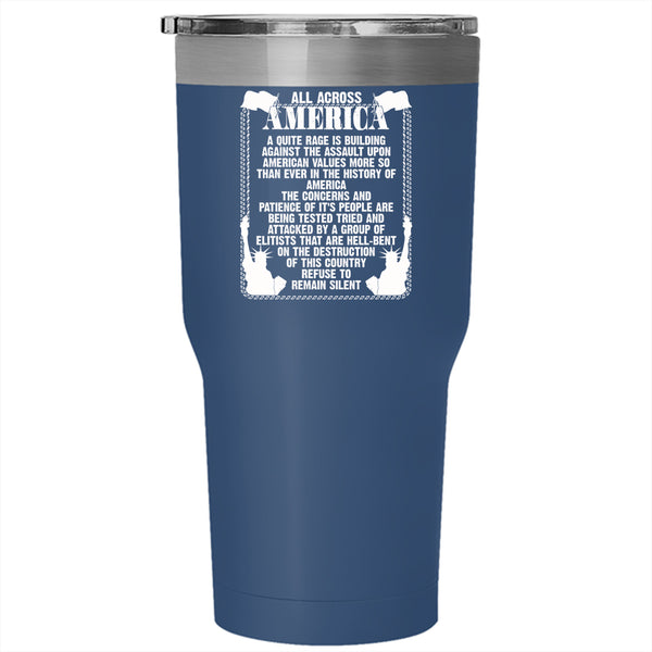 All Acrross America Tumbler 30 oz Stainless Steel, Cool Gift For My Friends Travel Mug