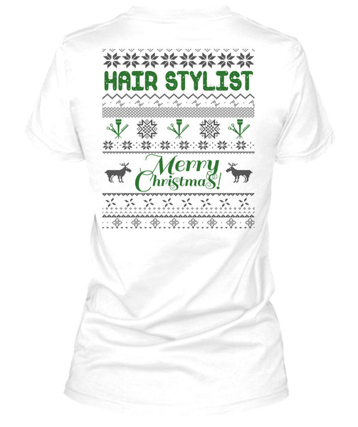 Hair Stylist Merry Christmas T Shirt, I Love Hair Stylist T Shirt