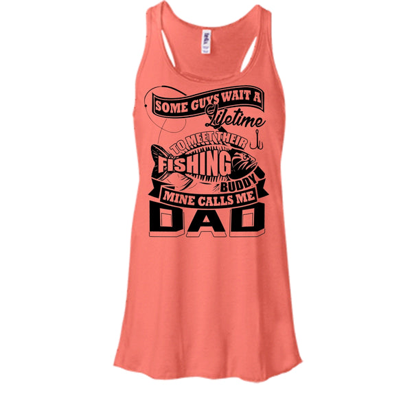 Their Fishing Buddy T Shirt, Coolest Fishing Dad Tank Top