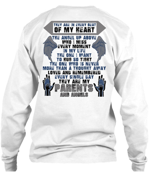 They Are My Parents And Angels T Shirt, I Love Mom T Shirt