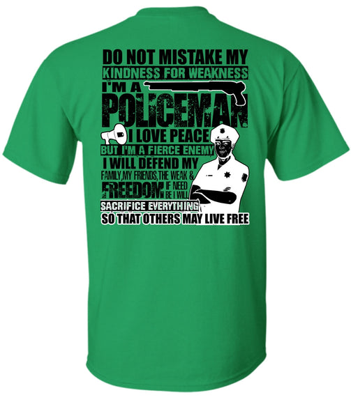 I'm A Policeman T Shirt, I Love Police T Shirt