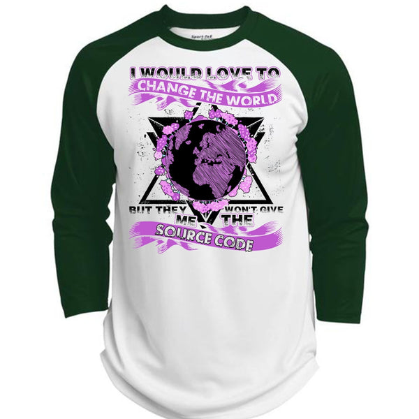 I Would Love To Change The World T Shirt, I Love Programmer T Shirt, Awesome T-Shirts  (Polyester Game Baseball Jersey)