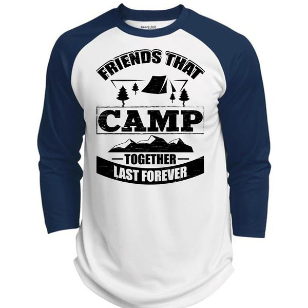 Friend That Camp Together Last Forever T Shirt, I Love Camping T Shirt, Awesome T-Shirts  (Polyester Game Baseball Jersey)