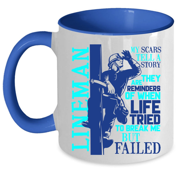 Awesome Gift For Lineman Coffee Mug, Lineman Accent Mug