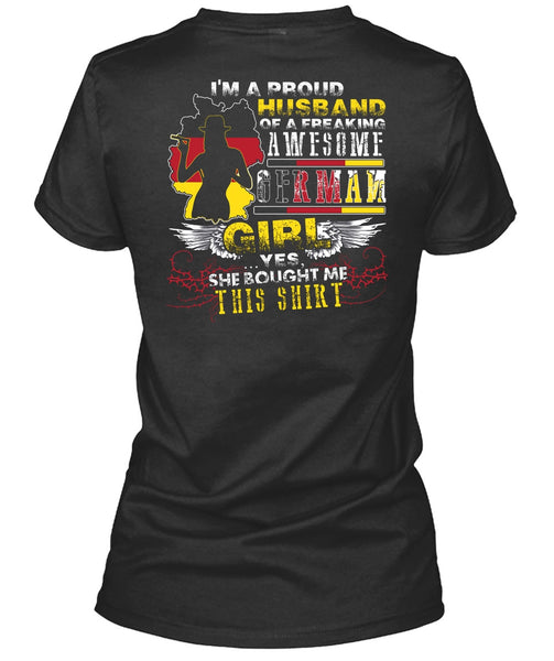 I'm A Proud Husband T Shirt, German Girl T Shirt