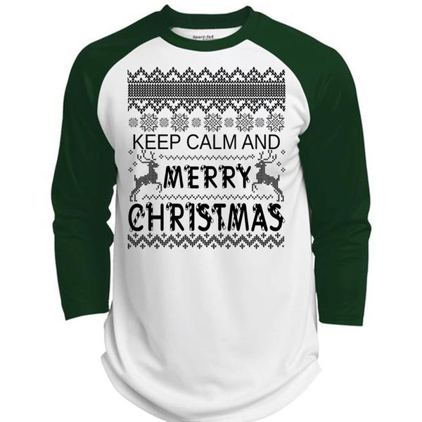 Keep Calm And Merry Christmas T Shirt, Happy New Year T Shirt, Awesome T-Shirts  (Polyester Game Baseball Jersey)