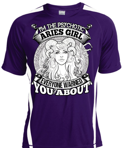I'm The Psychotic Aries Girl T Shirt, Being An Aries T Shirt, Cool Shirt