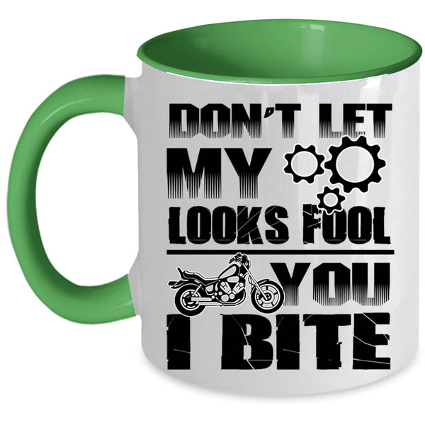 Funny Saying Coffee Mug, Don't Let My Looks Fool You Accent Mug