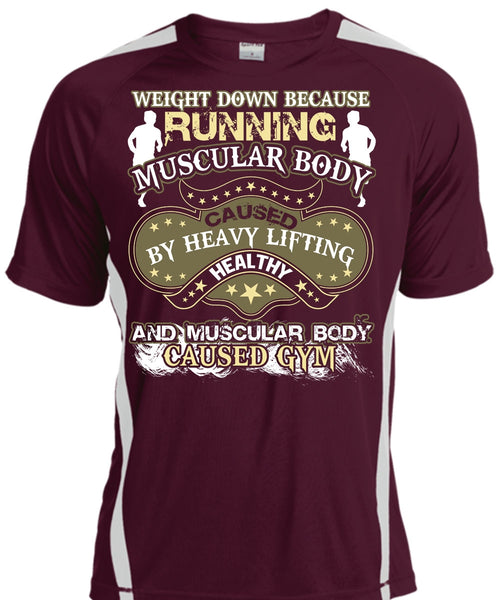 Running Muscular Body T Shirt, Heavy Lifting Healthy T Shirt, Cool Shirt