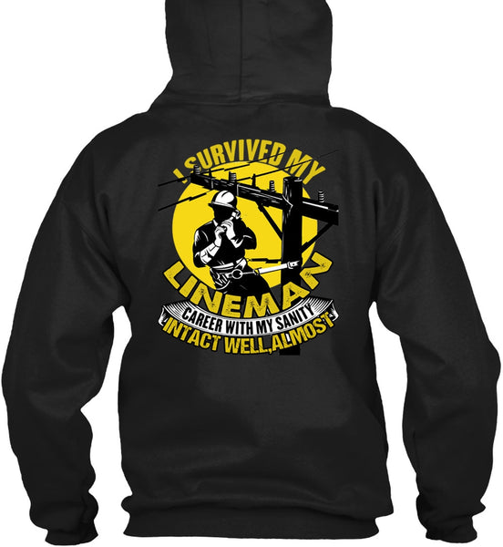 I Survived My Lineman T Shirt, I Love Lineman T Shirt