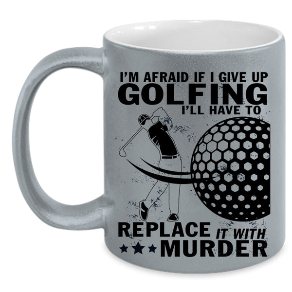Cool Gift For Golfer Coffee Mug, I Love Golfing Accent Mug