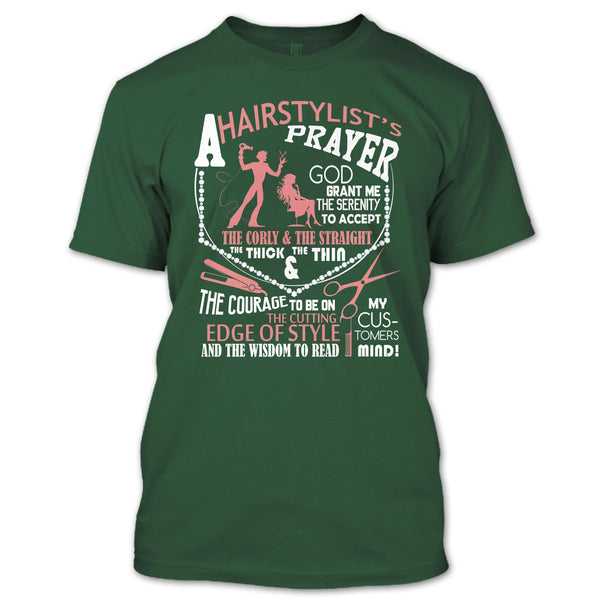 A Hair Stylist's Prayer T Shirt, Hair Stylist's Prayer T Shirt