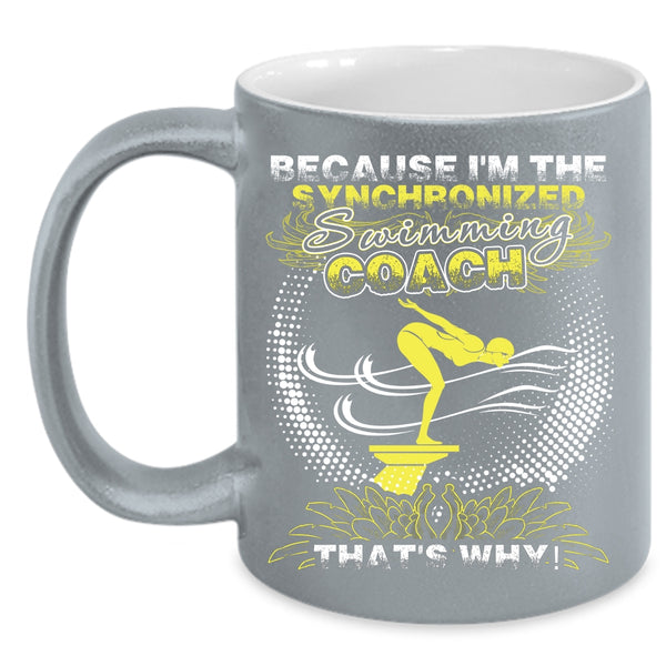 I'm The Swimming Coach Coffee Mug, Awesome Swimming Coach Coffee Cup