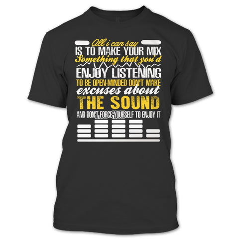 A black t-shirt with the shopify logo
