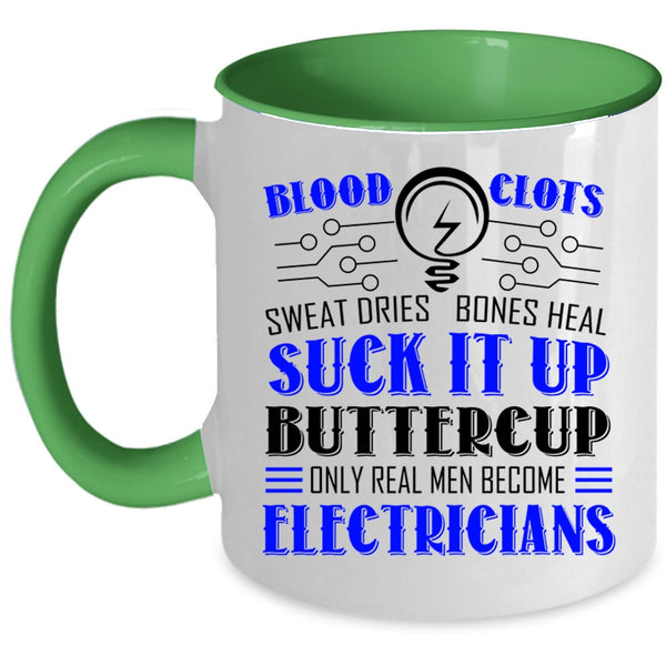 Only Real Men Become Electricians Cup, Husband Mug