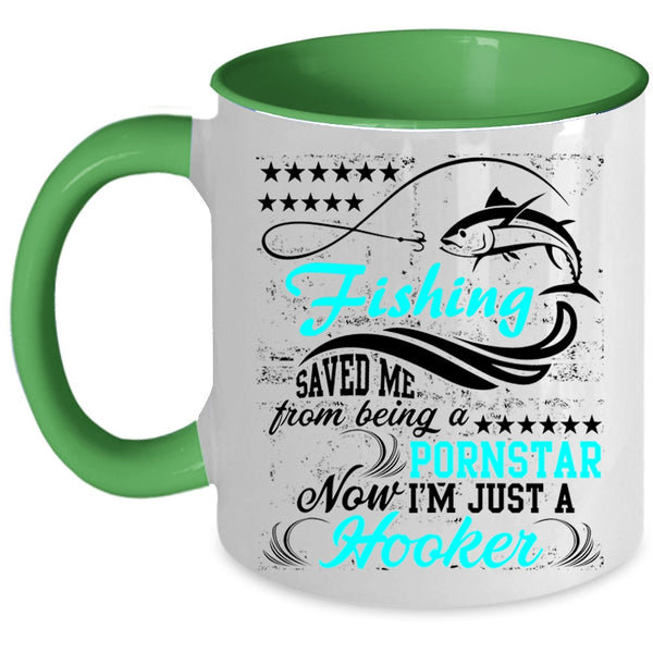 Awesome Fishing Coffee Mug, Fishing Accent Mug