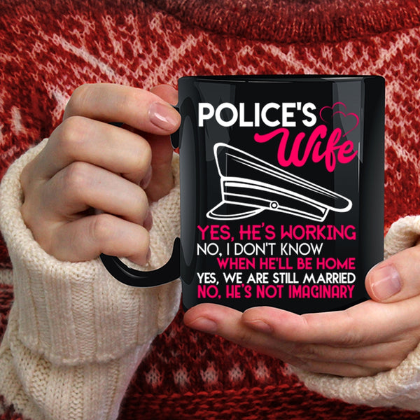 Police's Wife Coffee Mug, Cute Gift For Police's Wife Coffee Cup