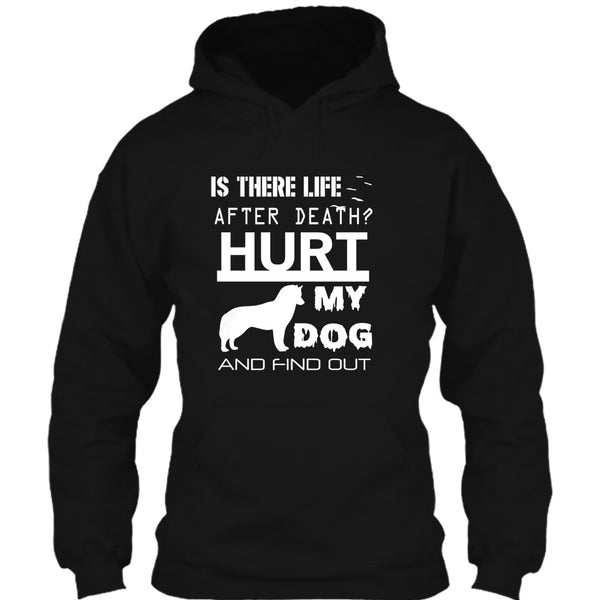 Is There Life After Death T Shirt, Hurt My Dog And Find Out T Shirt