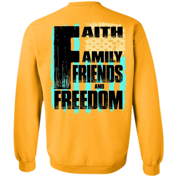 I Love Veteran T Shirt, Faith Family Friends And Freedom Sweatshirt