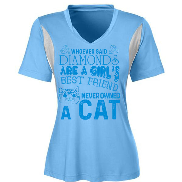 Diamonds Are A Girl's Best Friend Never Owned A Cat T Shirt, My Favorite T Shirt, Awesome T-Shirts