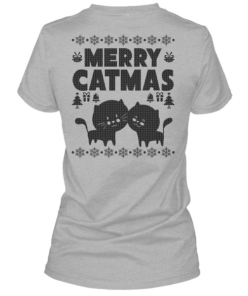 Merry Catmas T Shirt, Noel Christmas T Shirt